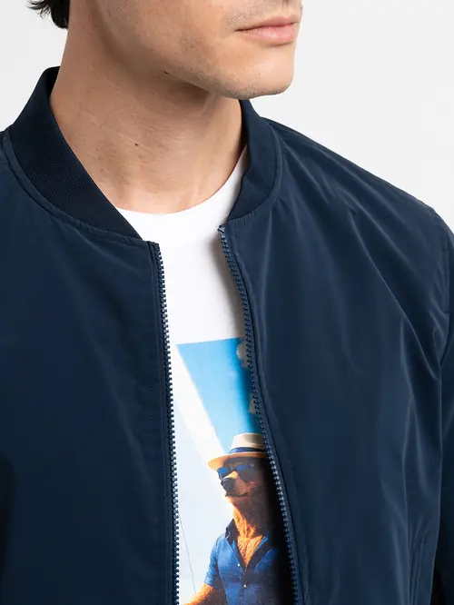 BOMBER JAKNA OD POLIURETANA NAVY M