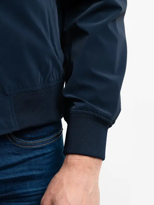 BOMBER JAKNA OD POLIURETANA NAVY M