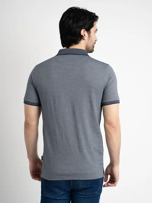 POLO MAJICA OD DVOBOJNOG INTERLOCK PLETIVA REGULAR PLAVA M