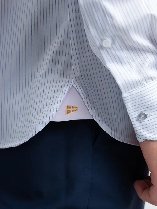 PREMIUM POSLOVNA KOŠULJA NON-IRON NA PRUGE SLIM BIJELA S