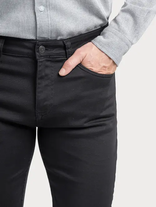 TRAPER HLAČE HOWARD THIN SLIM CRNA W33 L32