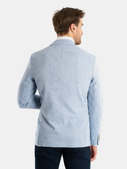 LANENI SUKNJIČ CASUAL SLIM SVETLO MODRA 52