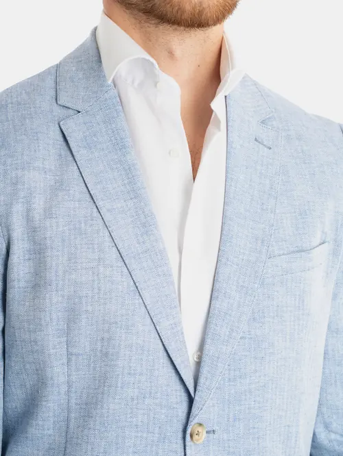 LANENI SUKNJIČ CASUAL SLIM SVETLO MODRA 54