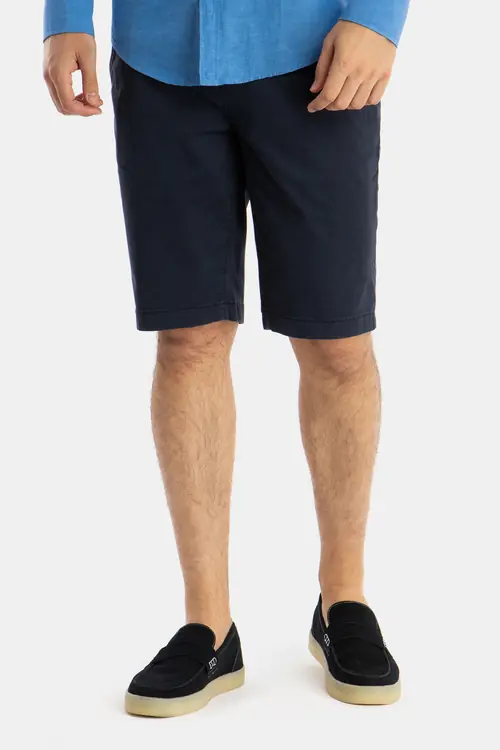 CHINO KRATKE HLAČE S REMENOM NAVY 52