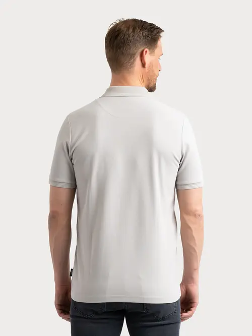 POLO MAJICA KRATKIH RUKAVA S VISOKIM UDJELOM PAMUKA XL SVIJETLO SIVA REGULAR