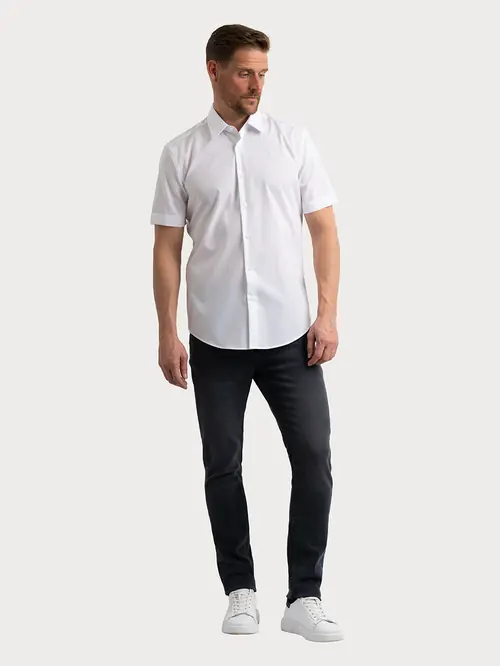 POSLOVNA SRAJCA S KRATKIMI ROKAVI 100 % BOMBAŽ NON-IRON S BELA SLIM