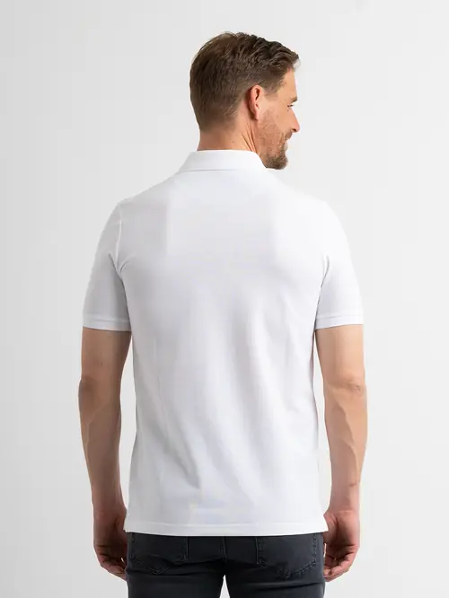 POLO MAJICA KRATKIH RUKAVA S IZVEZENIM LOGOM S BIJELA SLIM