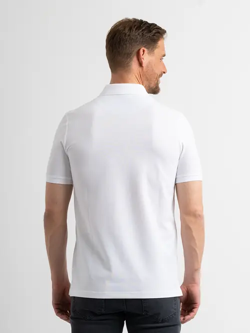 POLO MAJICA KRATKIH RUKAVA S IZVEZENIM LOGOM M BIJELA SLIM