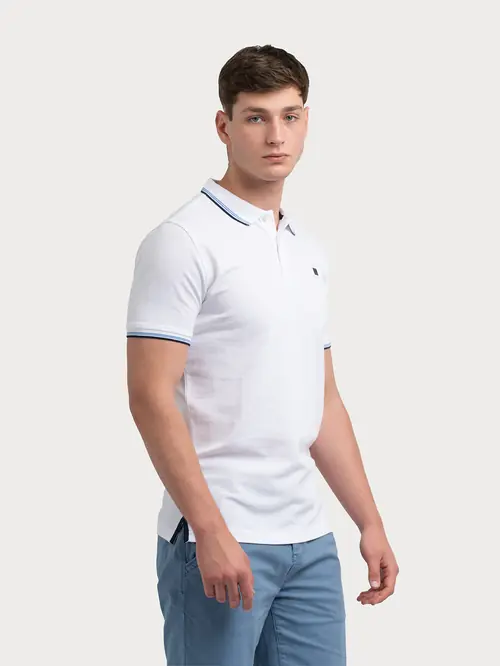 POLO MAJICA OD 100% PAMUKA S BIJELA SLIM