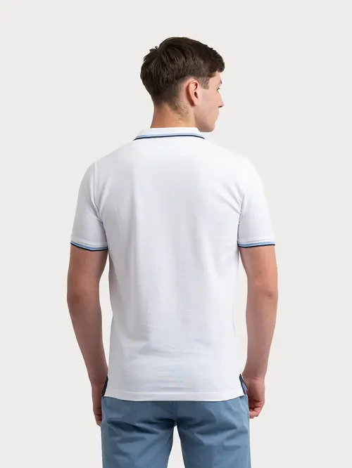 POLO MAJICA IZ 100 % BOMBAŽA M BELA SLIM