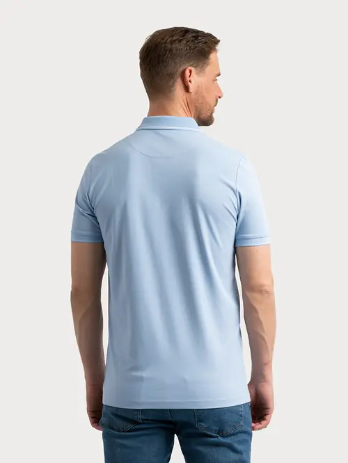 POLO MAJICA S KONTRASTNIM DETALJIMA M SVIJETLO PLAVA SLIM