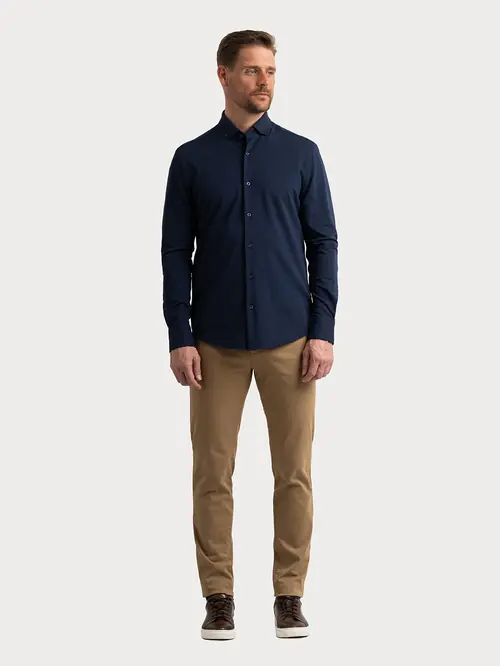 KOŠULJA OD PLETIVA S NAVY SLIM