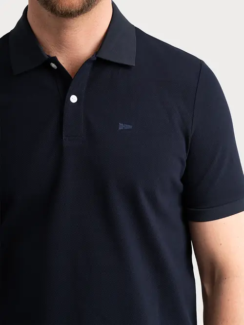 POLO MAJICA KRATKIH RUKAVA S IZVEZENIM LOGOM S NAVY SLIM