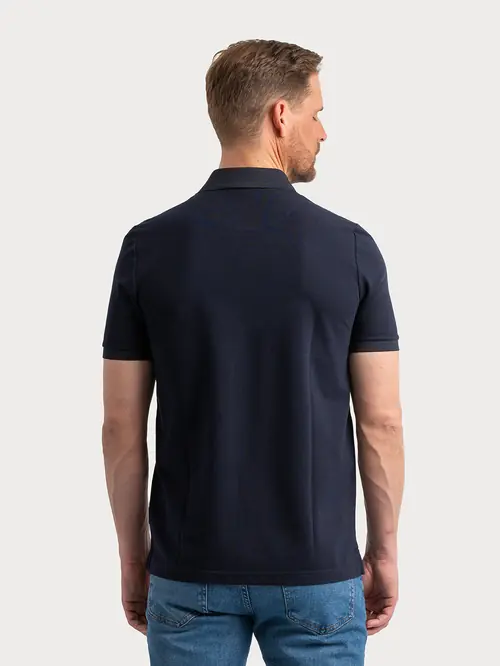 POLO MAJICA KRATKIH RUKAVA S IZVEZENIM LOGOM S NAVY SLIM