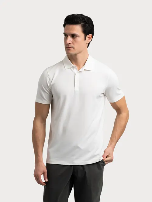 POLO MAJICA S S-CAFÉ TEHNOLOGIJOM M OFF WHITE REGULAR