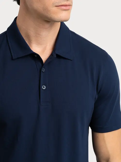 POLO MAJICA S S-CAFÉ TEHNOLOGIJOM L PLAVA REGULAR