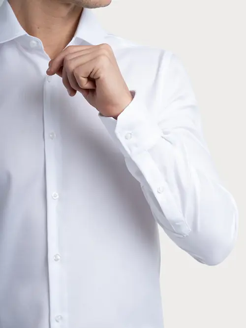 NON-IRON POSLOVNA KOŠULJA OD OXFORD TKANINE 100% PAMUK S BIJELA SLIM