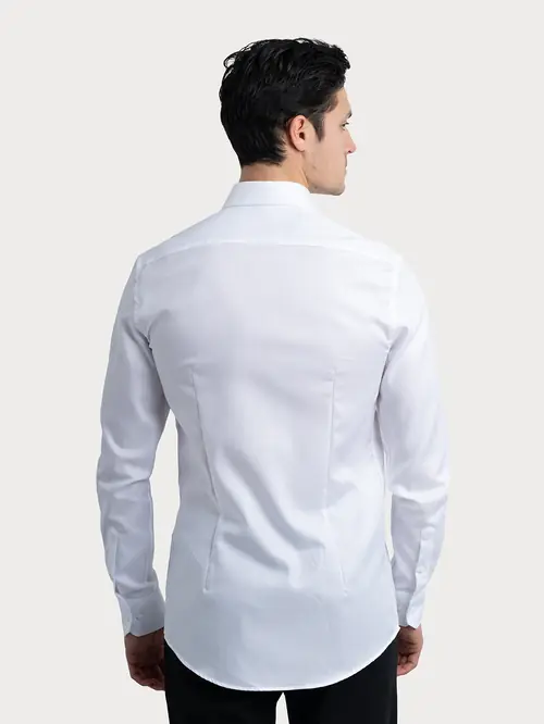 NON-IRON POSLOVNA KOŠULJA OD OXFORD TKANINE 100% PAMUK S BIJELA SLIM