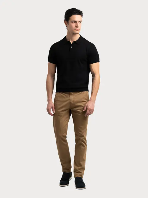 POLO MAJICA OD PLETIVA L CRNA REGULAR