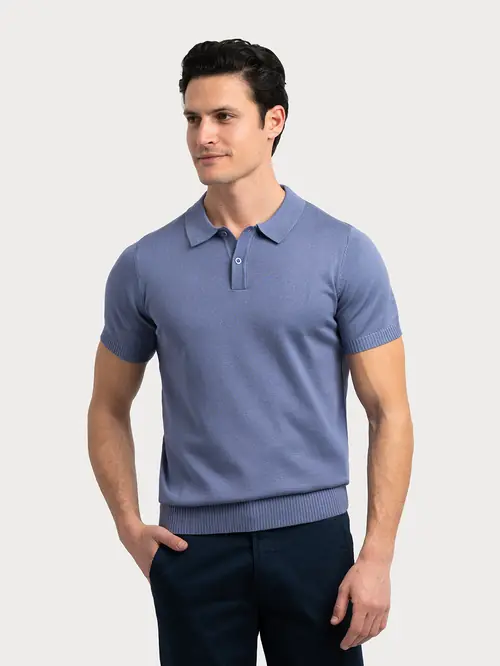 POLO MAJICA OD PLETIVA XL PLAVA REGULAR