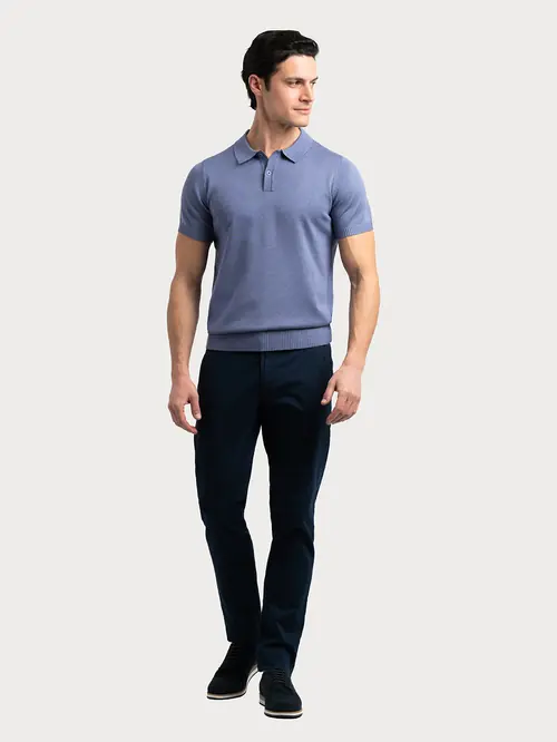 POLO MAJICA OD PLETIVA XL PLAVA REGULAR