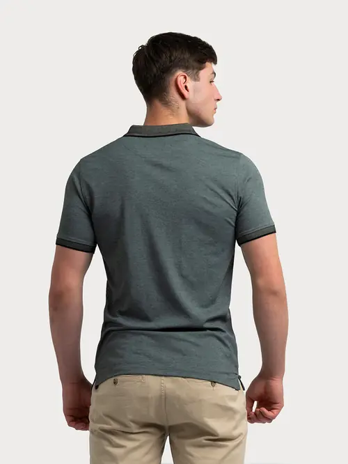 POLO MAJICA SA ZIP OVRATNIKOM OD INTERLOCK PLETIVA L CRNA REGULAR