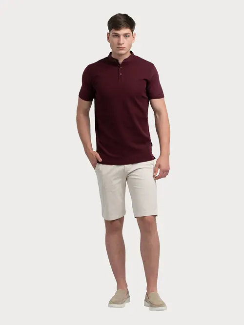 POLO MAJICA S RUSKIM OVRATNIKOM M BORDO REGULAR