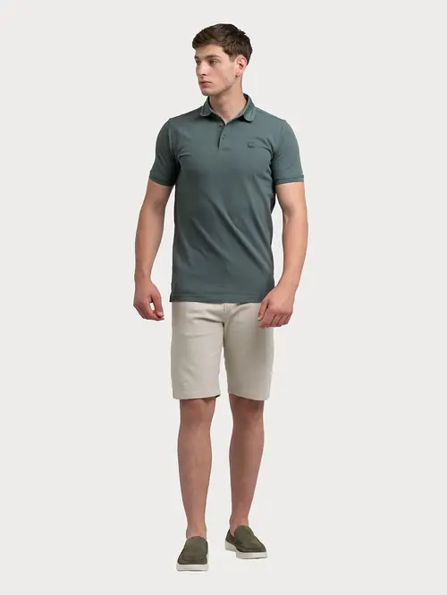 POLO MAJICA S LOGO APLIKACIJOM M ZELENA SLIM