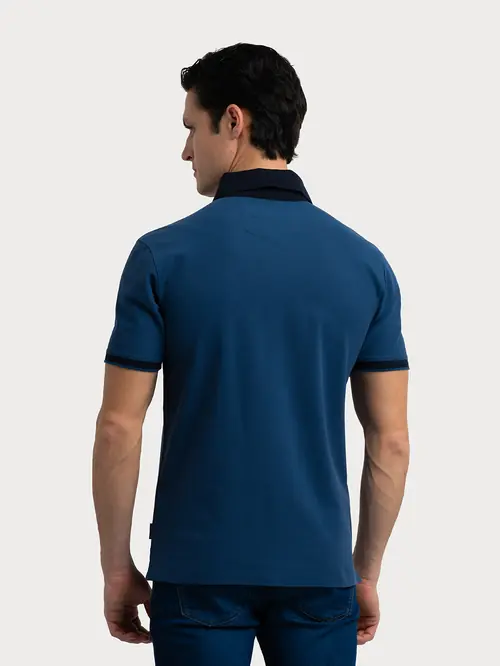 POLO MAJICA OD MERCERIZIRANOG PAMUKA M PLAVA REGULAR