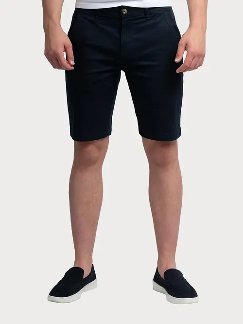 CHINO BERMUDE OD PAMUČNOG KEPERA 48 NAVY SLIM