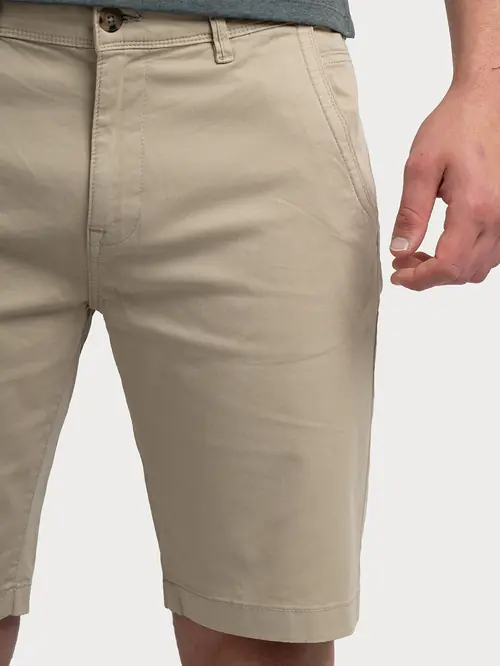 CHINO BERMUDE OD PAMUČNOG KEPERA 48 BEŽ SLIM