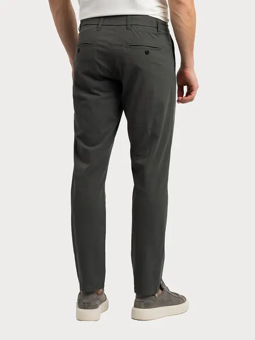 CHINO HLAČE S VEZICOM 48 Maslinasto zelena REGULAR