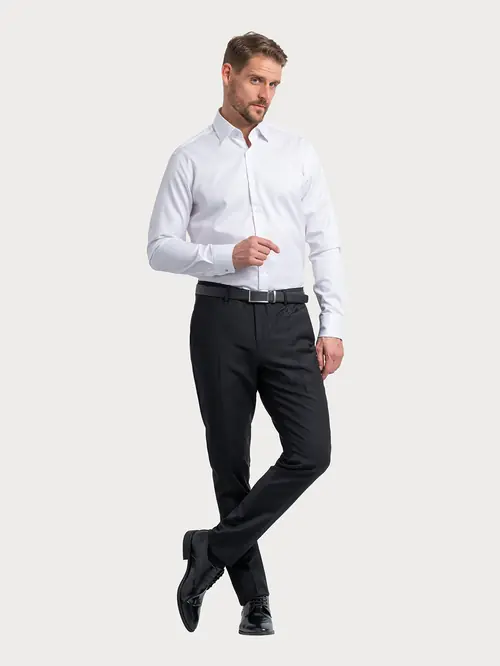 PREMIUM KOŠULJA S TKANIM UZORKOM NON-IRON M BIJELA SLIM