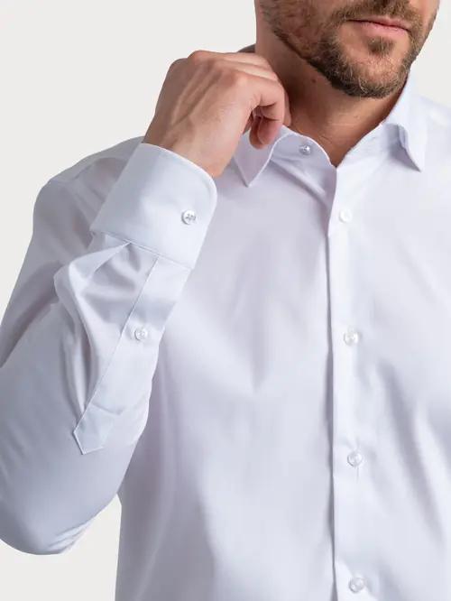 PREMIUM KOŠULJA OD JACQUARD TKANINE NON-IRON S BIJELA SLIM