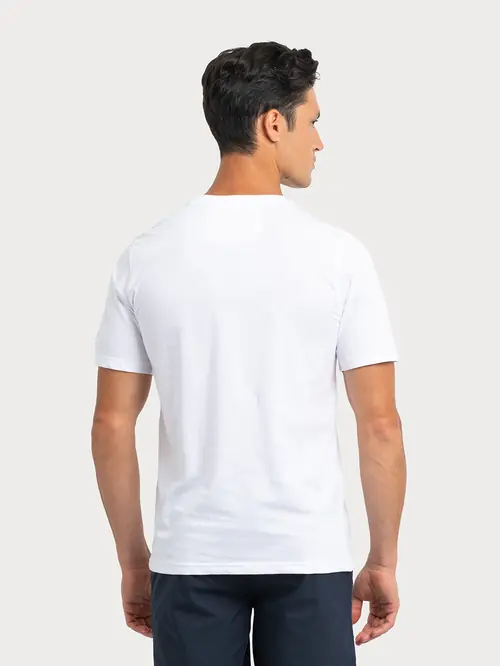 BOMBAŽNA MAJICA Z ŽEPOM S BELA COMFORT