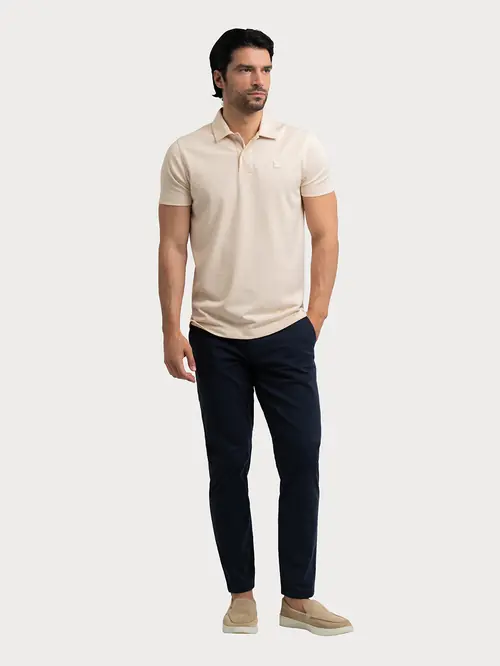POLO MAJICA OD FRENCH TERRY PLETIVA S OFF WHITE SLIM