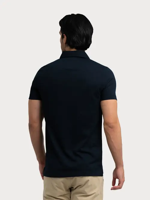 POLO MAJICA OD FRENCH TERRY PLETIVA M NAVY SLIM