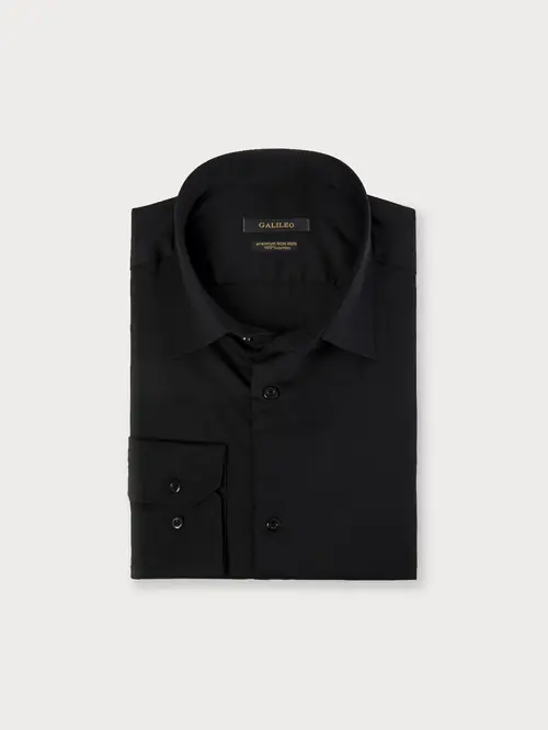 NON-IRON POSLOVNA SRAJCA 100% BOMBAŽ S ČRNA SLIM