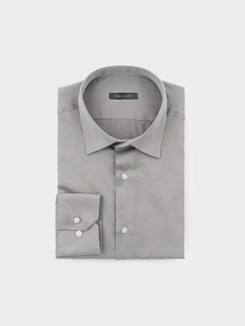 NON-IRON POSLOVNA SRAJCA 100% BOMBAŽ S TEMNO SIVA SLIM