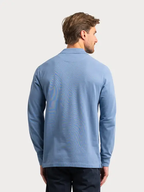 POLO MAJICA DUGIH RUKAVA OD 100% PAMUKA M SVIJETLO PLAVA REGULAR