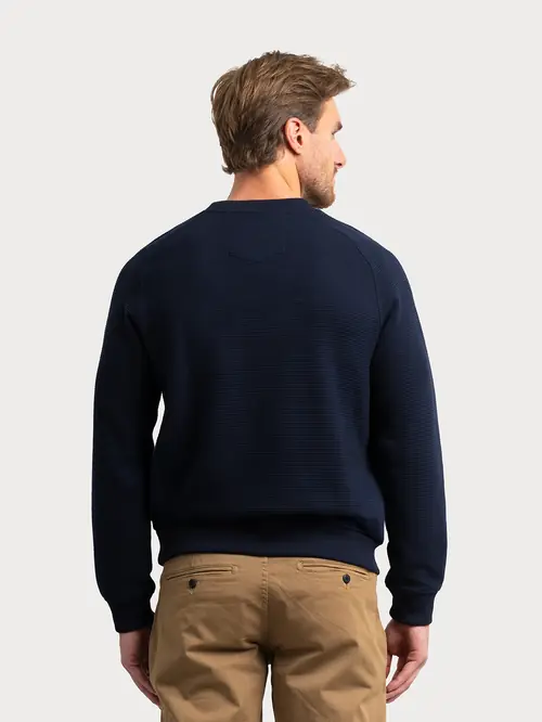 MAJICA OD JACQUARD PLETIVA M NAVY REGULAR
