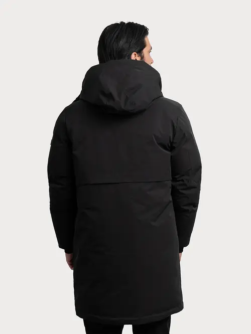 PARKA S ODVOJIVOM KAPULJAČOM M CRNA