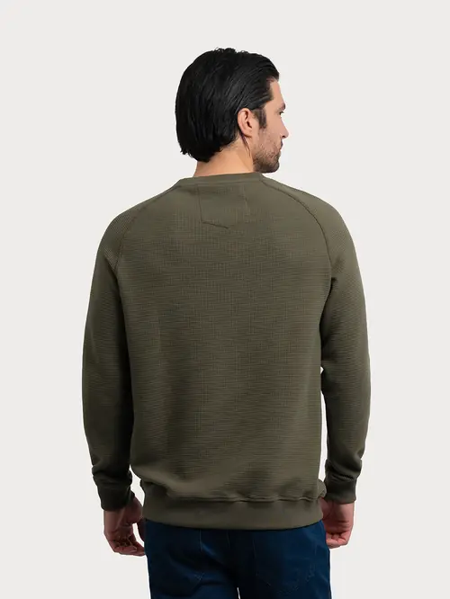 MAJICA OD JACQUARD PLETIVA M ZELENA REGULAR