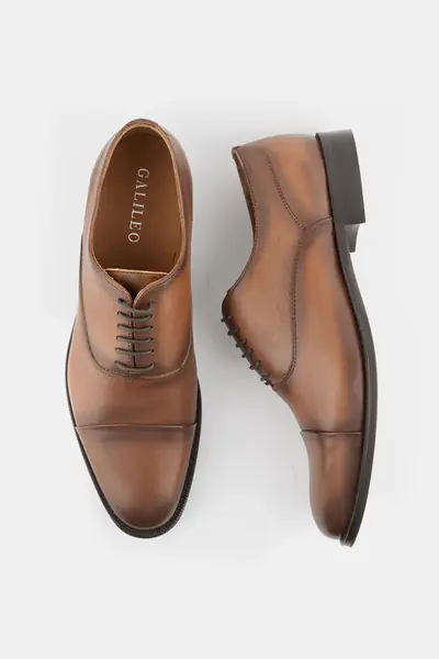 POSLOVNE KOŽNE CIPELE OXFORD CAP TOE