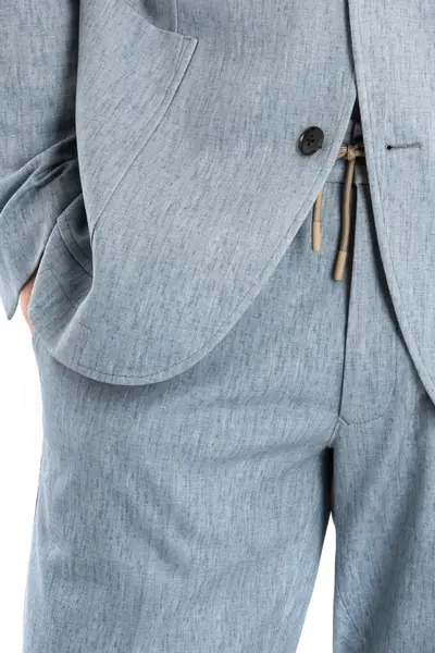 HLAČE OD ODIJELA SMART CASUAL S UZORKOM