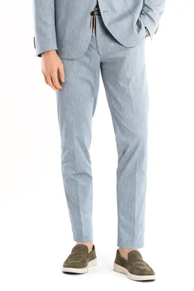 HLAČE OD ODIJELA SMART CASUAL S UZORKOM