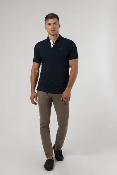 BOMBAŽNA POLO MAJICA S KRATKIMI ROKAVI