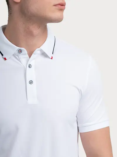 POLO MAJICA KRATKIH RUKAVA S KONTRASTNIM OVRATNIKOM