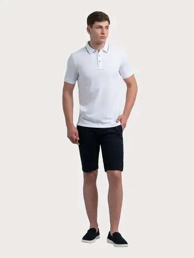 POLO MAJICA KRATKIH RUKAVA S KONTRASTNIM OVRATNIKOM