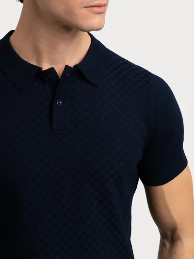 PLETENA POLO MAJICA S TEKSTUROM
